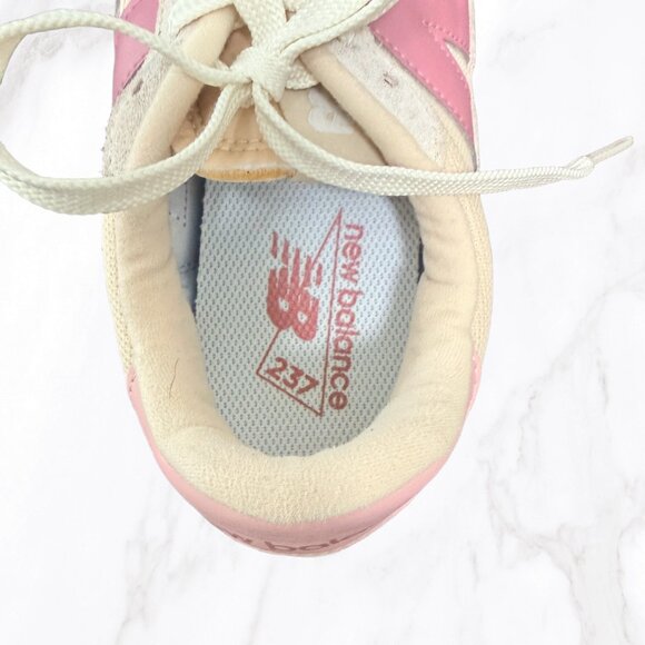 New Balance Women's 237 Beige/Pink Sneakers, Size 9 - Picture 7 of 10
